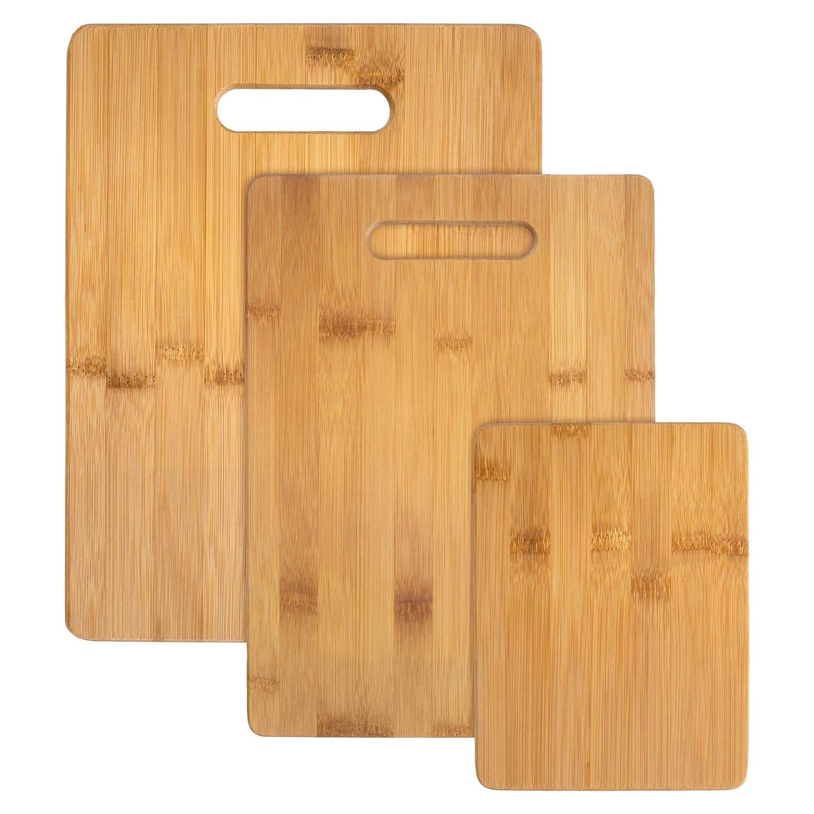 Juego de 3 Tablas de Cortar de Bambú Totally Bamboo