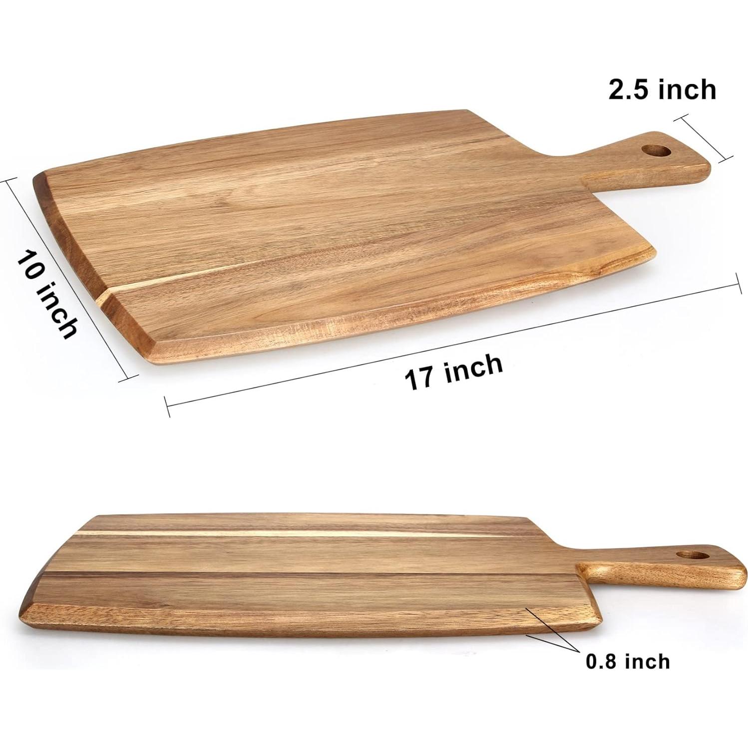 Tabla de Cortar de Madera de Acacia Ayiaren 43x25 cm