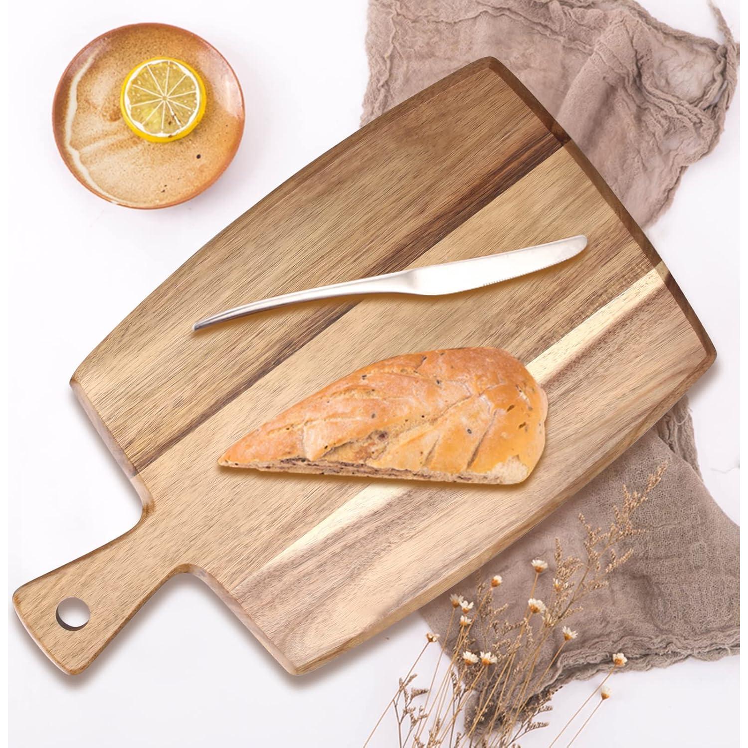 Tabla de Cortar de Madera de Acacia Ayiaren 43x25 cm