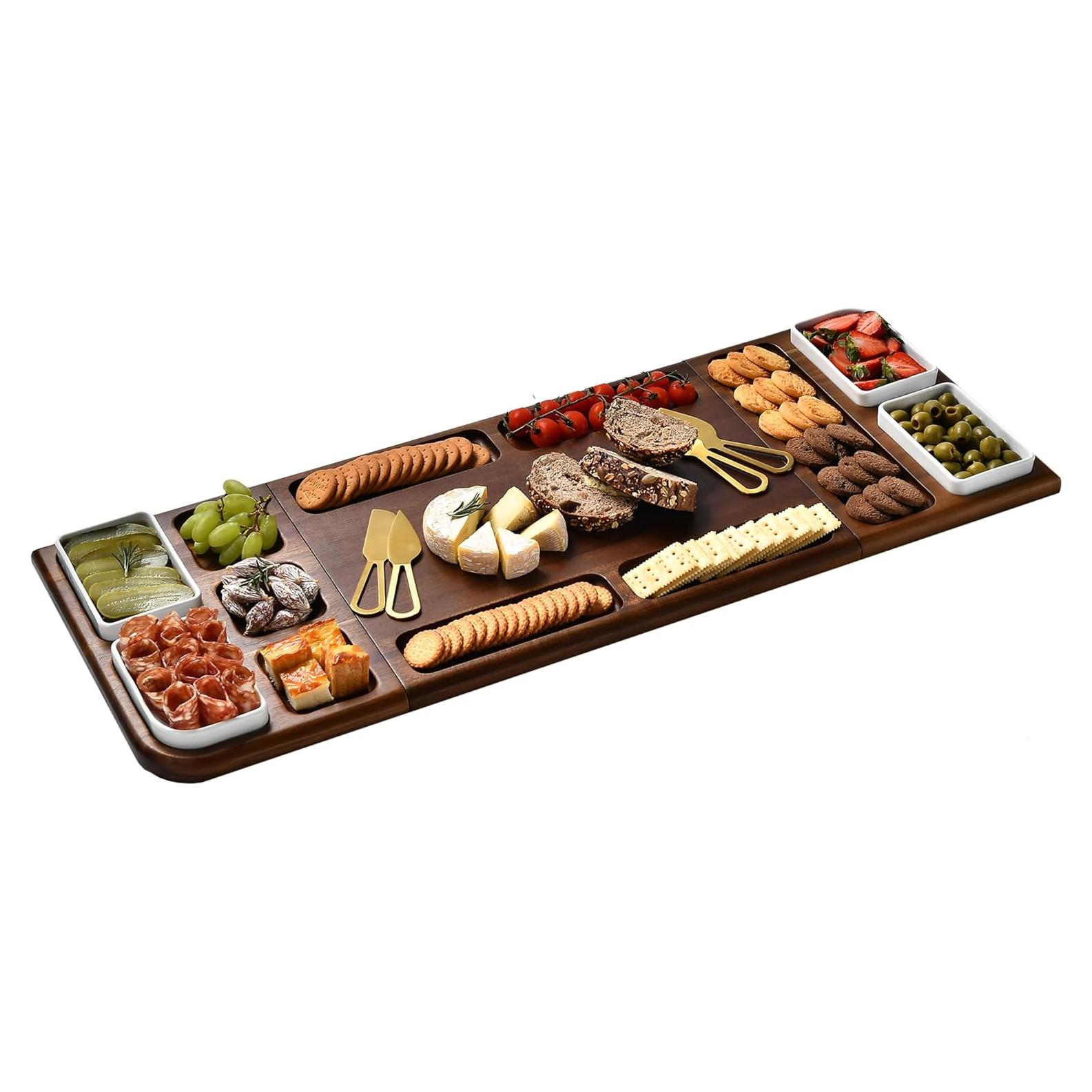 Tabla de Charcutería Shanik 78,74 cm Doble Cara Madera Acacia