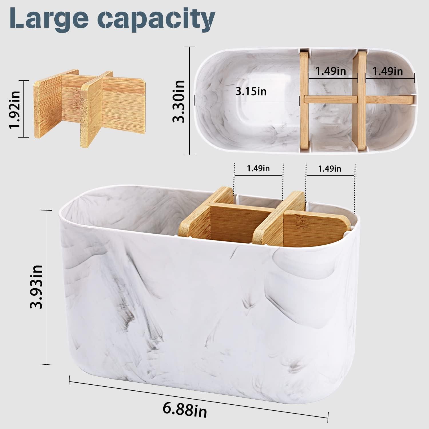 Soporte para cepillos de dientes GFWARE de mármol 5 ranuras