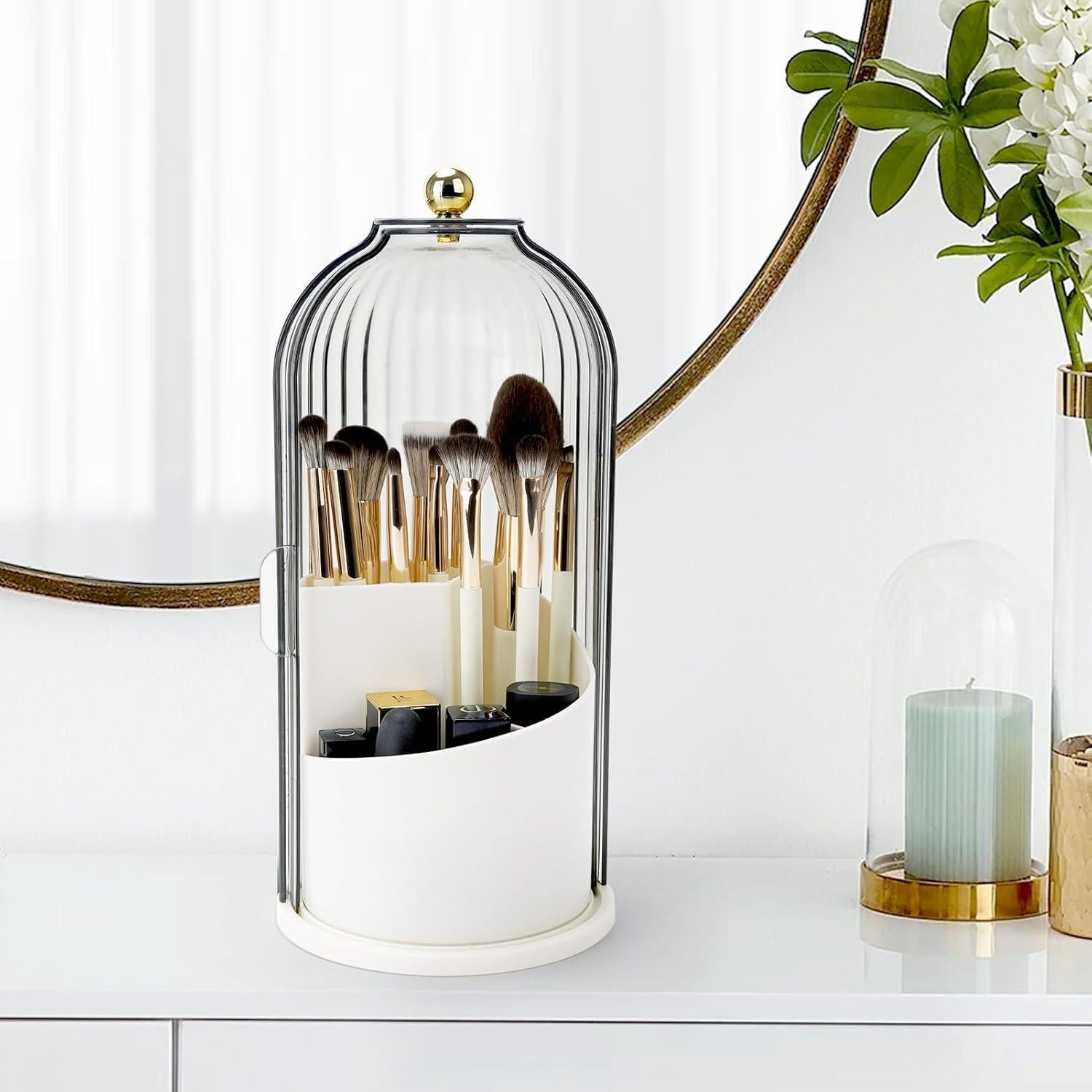 Soporte para Cepillos de Dientes QIYVLOS 3 Ranuras Blanco