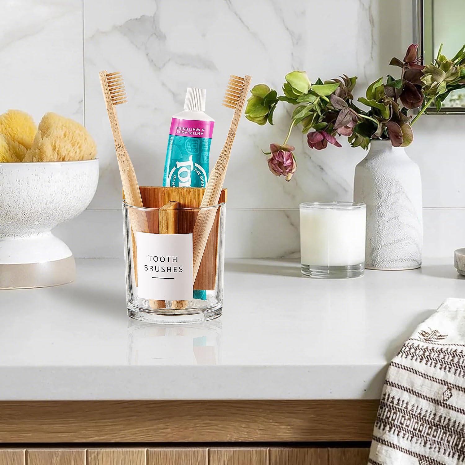 Soporte de Cepillo y Pasta de Dientes Vidrio Grueso Onsogi