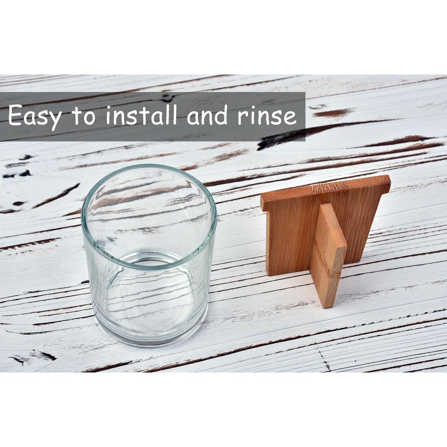 Soporte de Cepillo y Pasta de Dientes Vidrio Grueso Onsogi