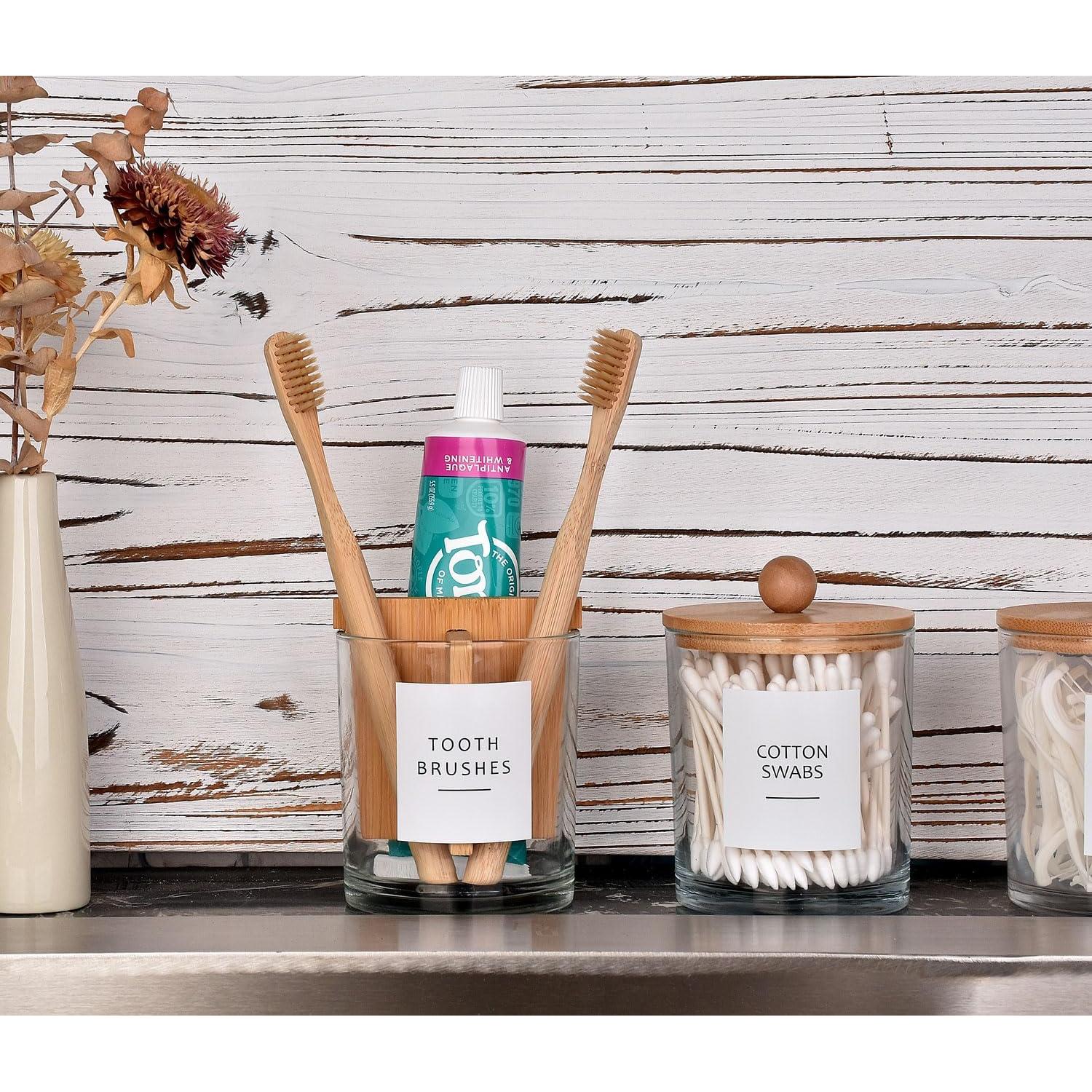 Soporte de Cepillo y Pasta de Dientes Vidrio Grueso Onsogi