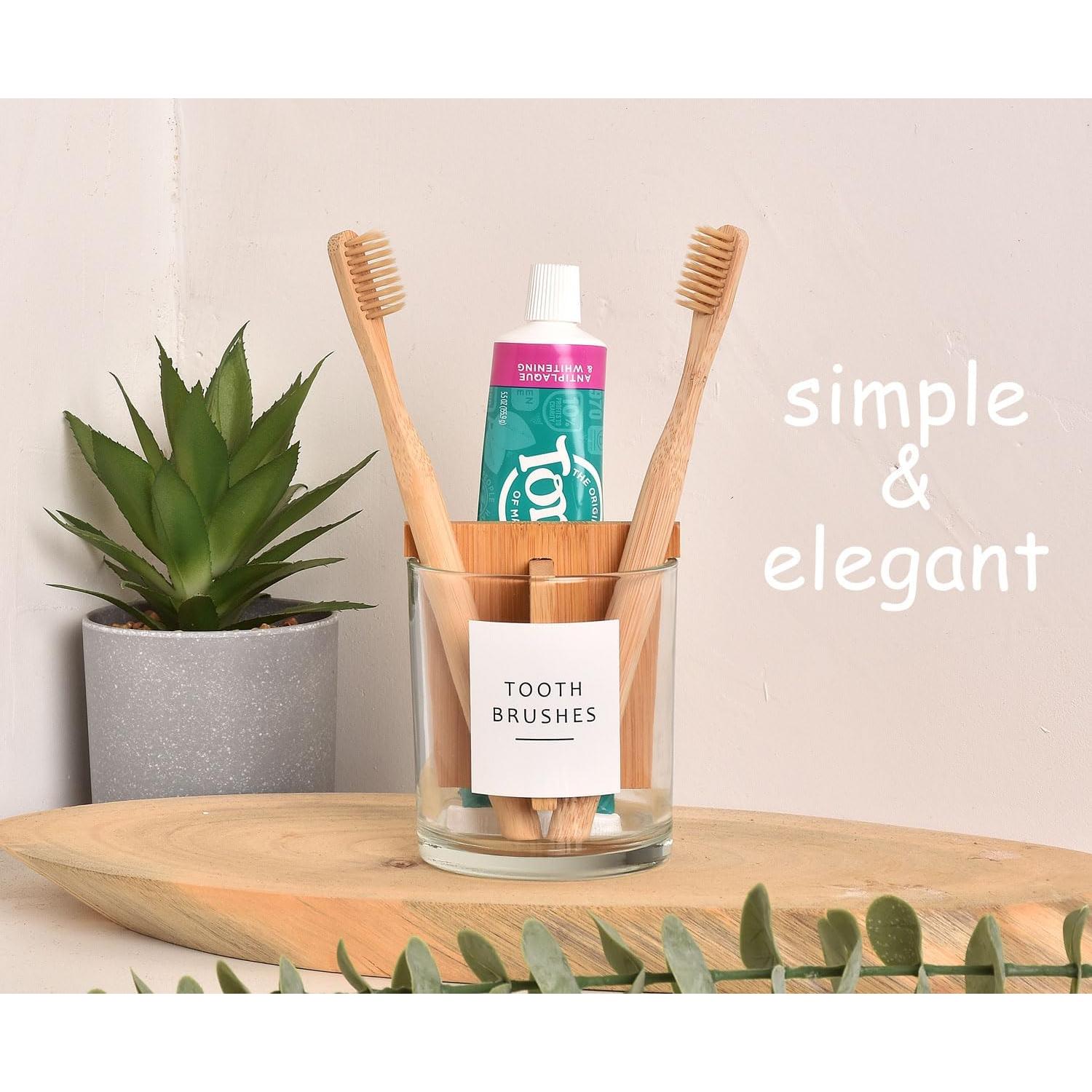 Soporte de Cepillo y Pasta de Dientes Vidrio Grueso Onsogi