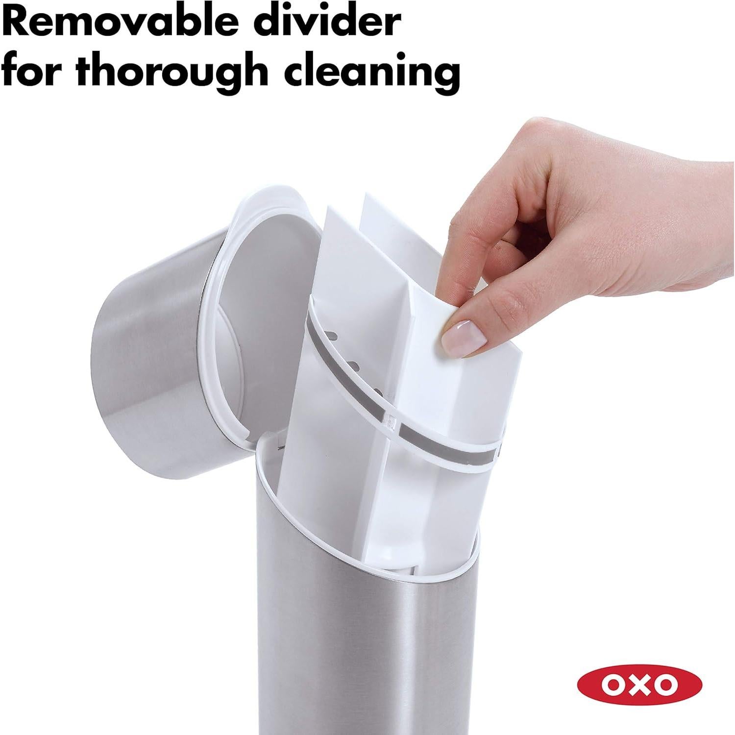 Organizador de Cepillos de Dientes OXO Good Grips Acero Inoxidable