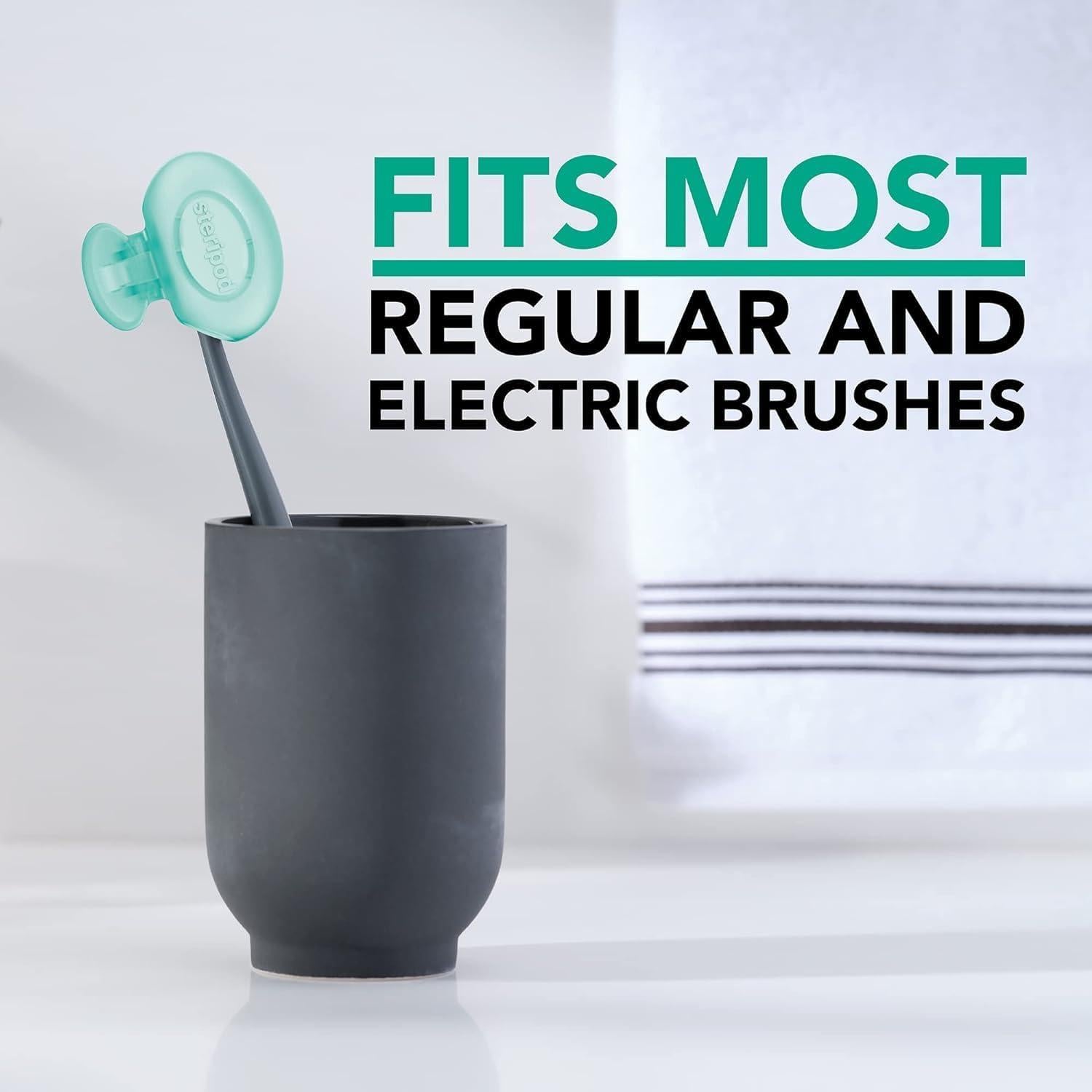 Protector de Cepillo de Dientes Steripod con Menta - 2 Unidades