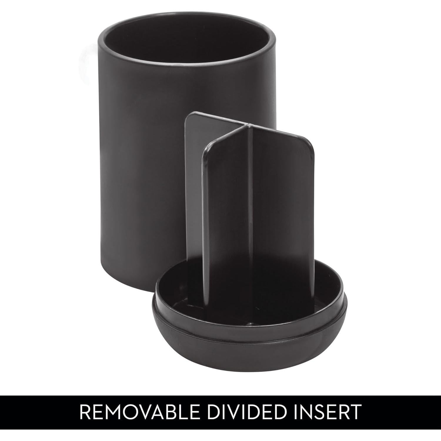 Soporte para Cepillos de Dientes iDesign Cade Negro Mate