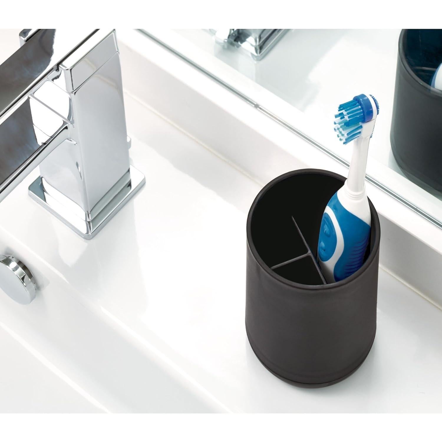 Soporte para Cepillos de Dientes iDesign Cade Negro Mate