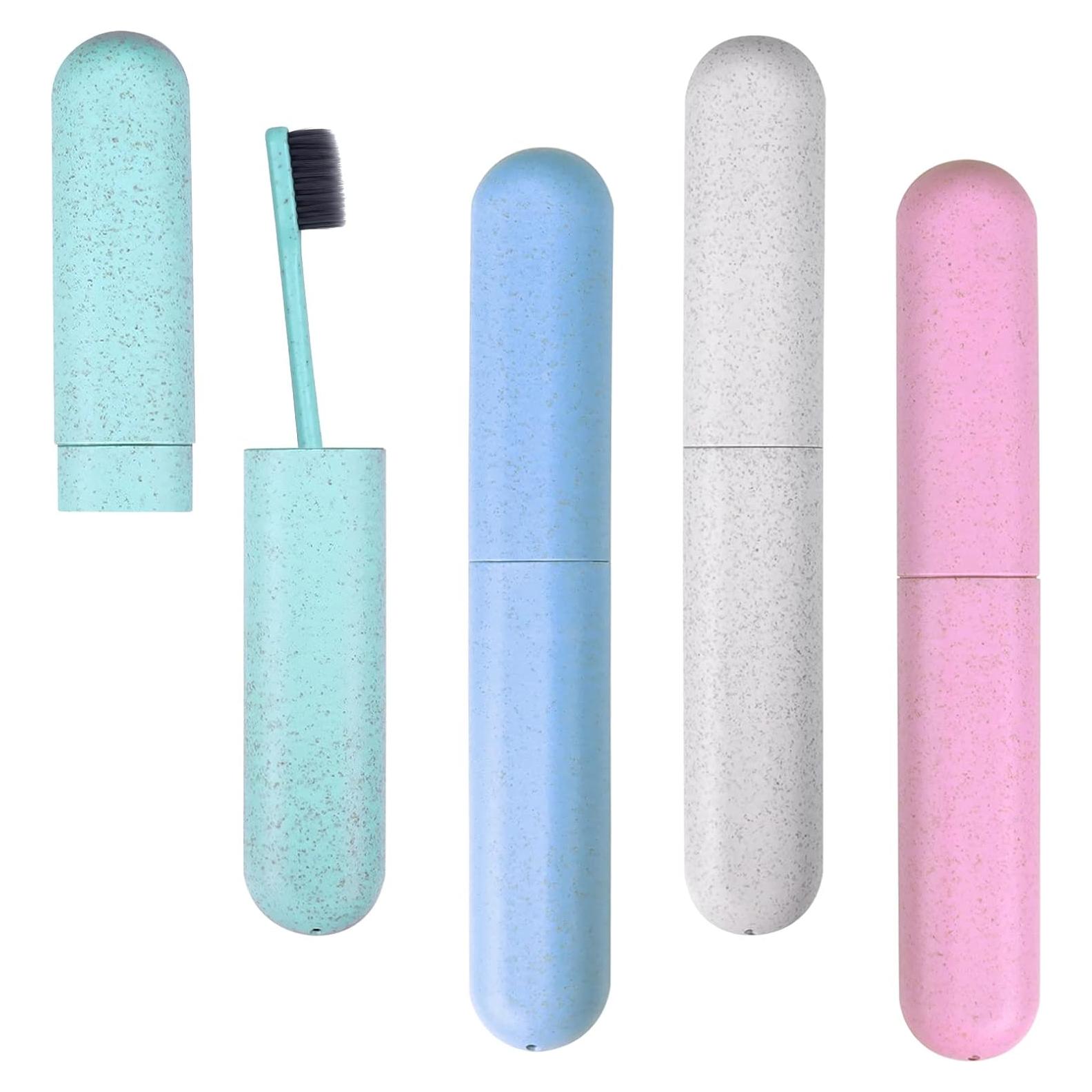 Estuche de Cepillo de Dientes Hooqict 4 Piezas Viaje