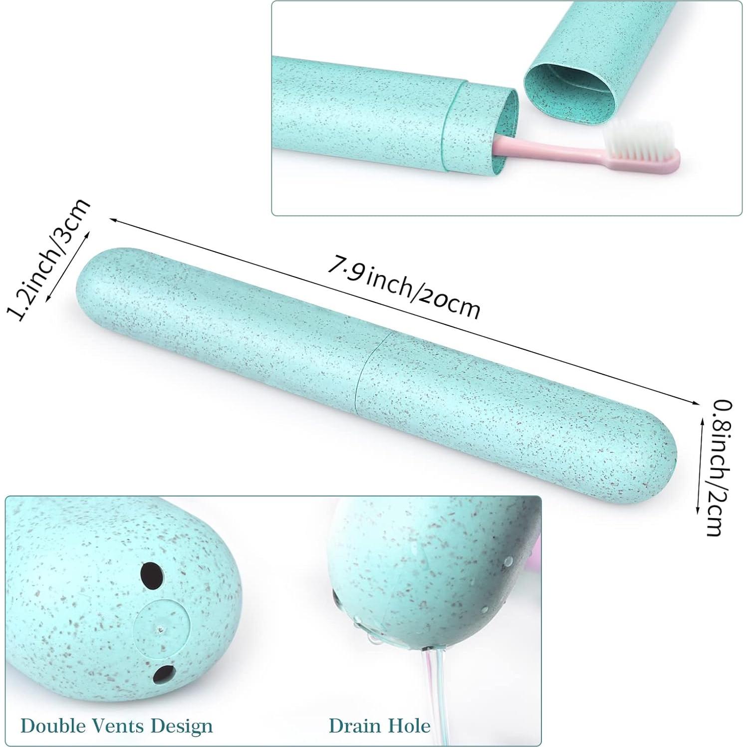 Estuche de Cepillo de Dientes Hooqict 4 Piezas Viaje