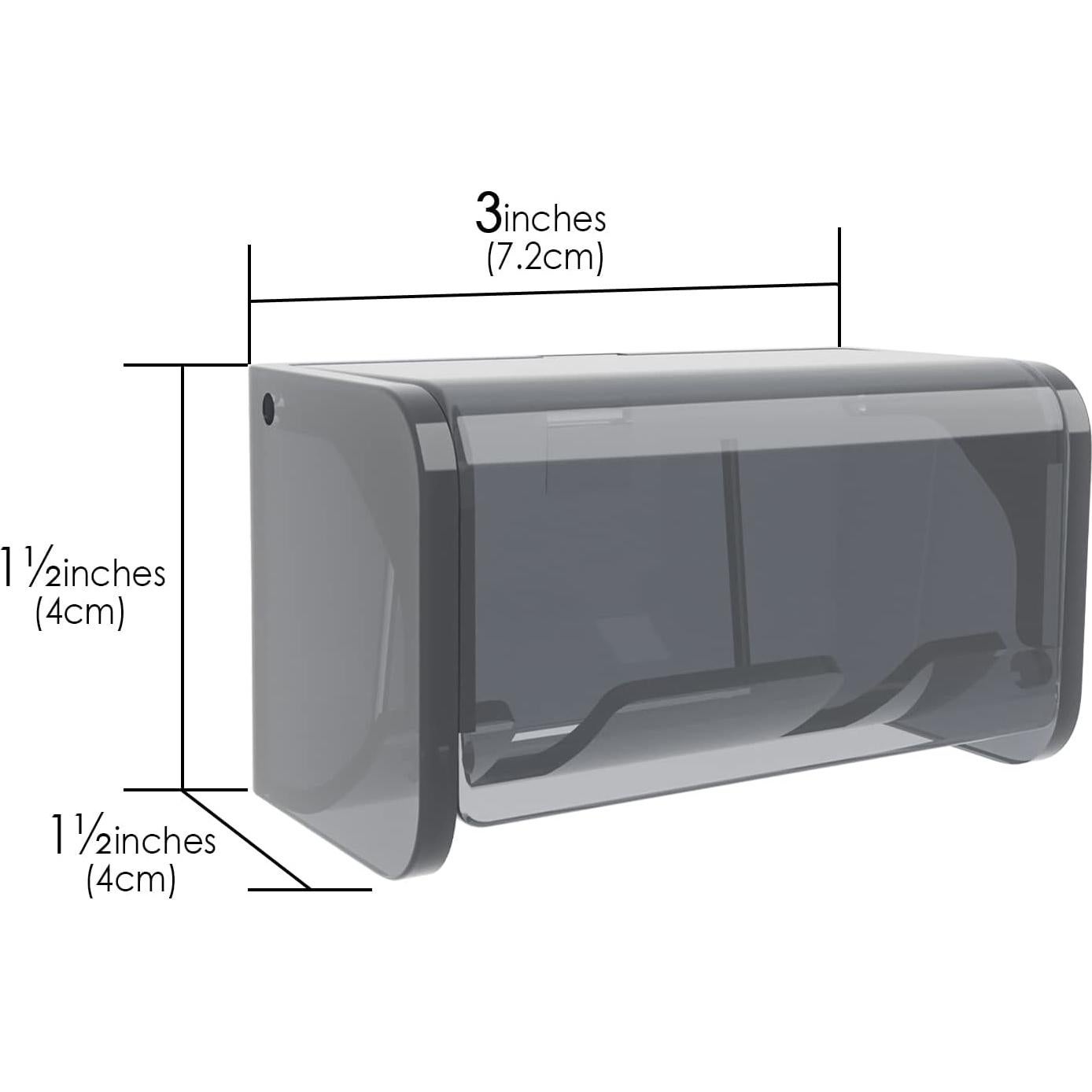 Soporte para Cepillos de Dientes LUEXBOX Gris 2 Compartimentos