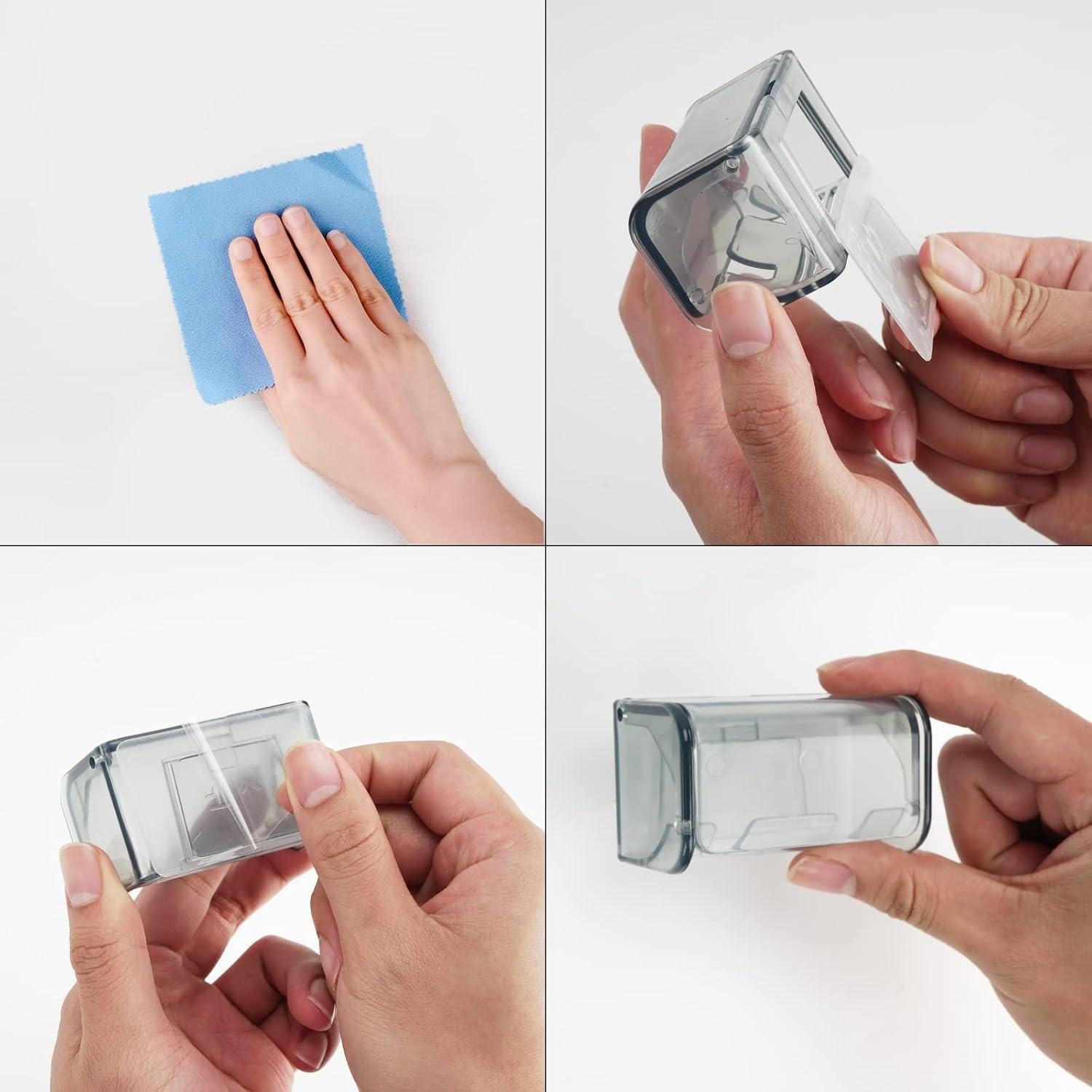 Soporte para Cepillos de Dientes LUEXBOX Gris 2 Compartimentos