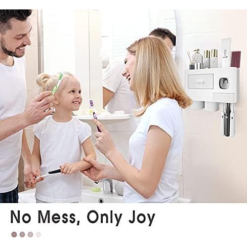 Soporte para Cepillos de Dientes iHave 2 Tazas Blanco