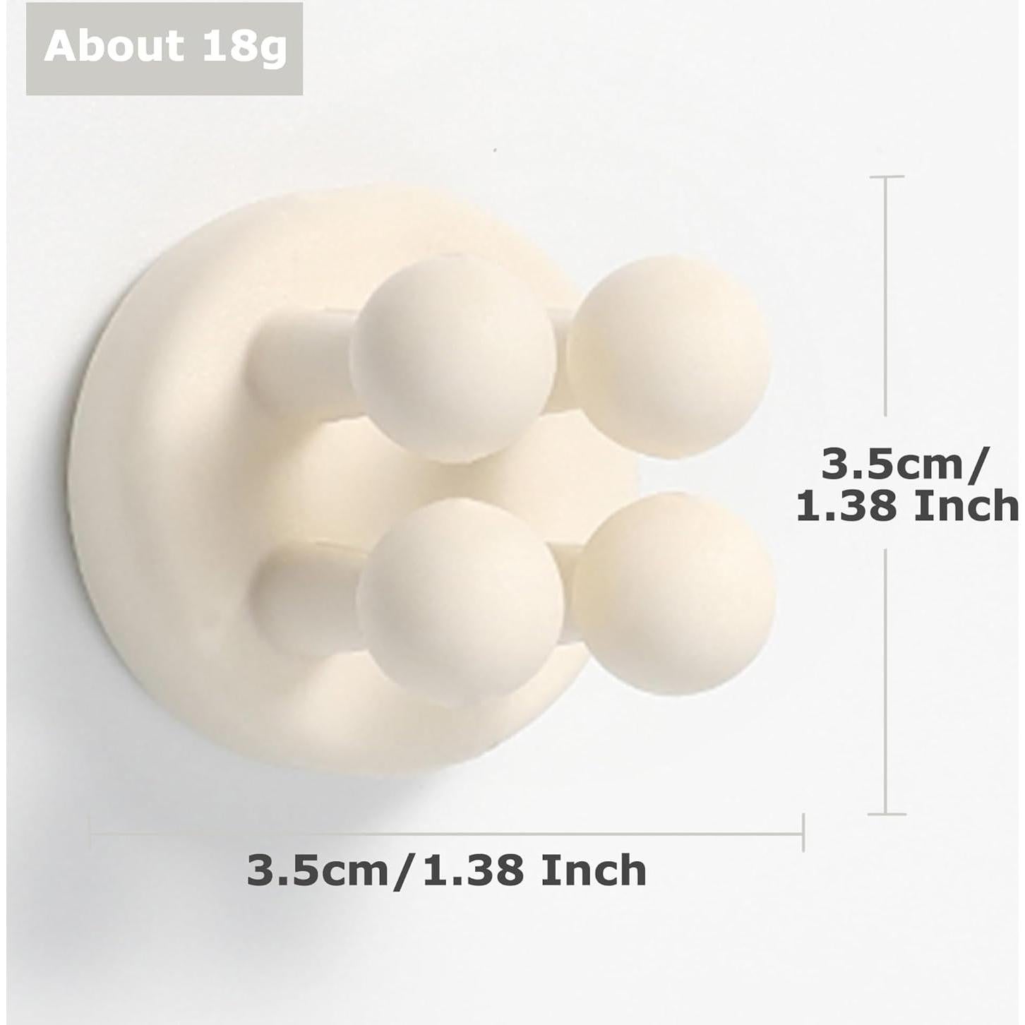 Soporte de Cepillo de Dientes XoYoZo 4 Pcs Silicona Blanca