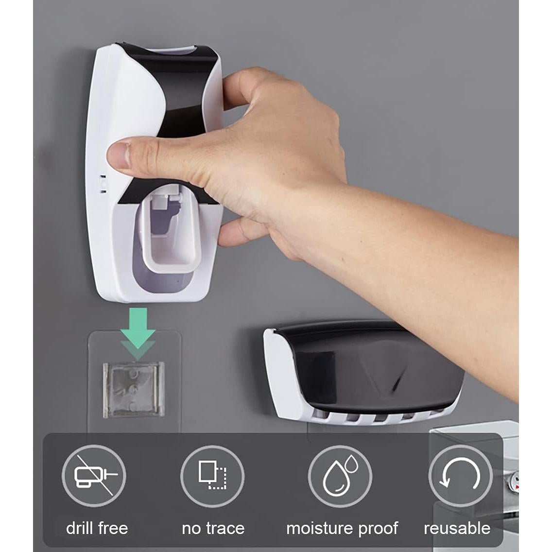 Dispensador Automático de Pasta Dental Basedidea Negro