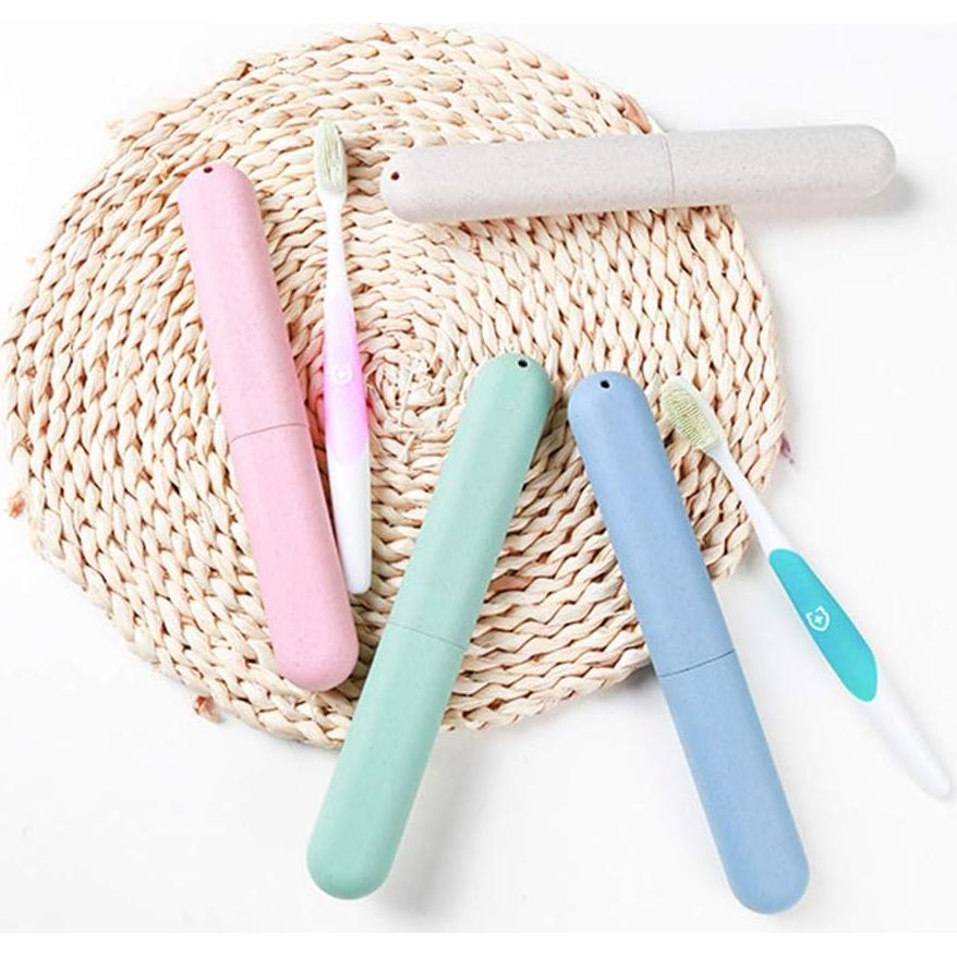 Estuches de Cepillo de Dientes de Viaje NEXCURIO - 4 Piezas