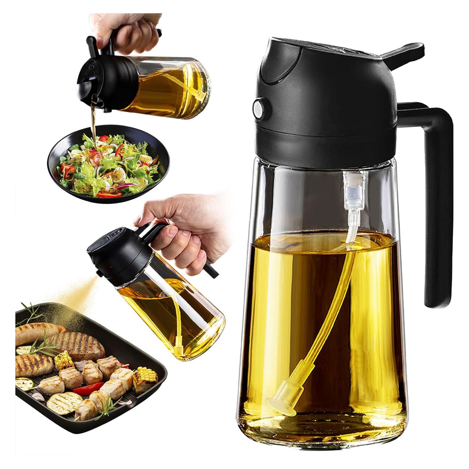 Spray de Aceite de Oliva TrendPlain 470ml - Dispensador 2 en 1