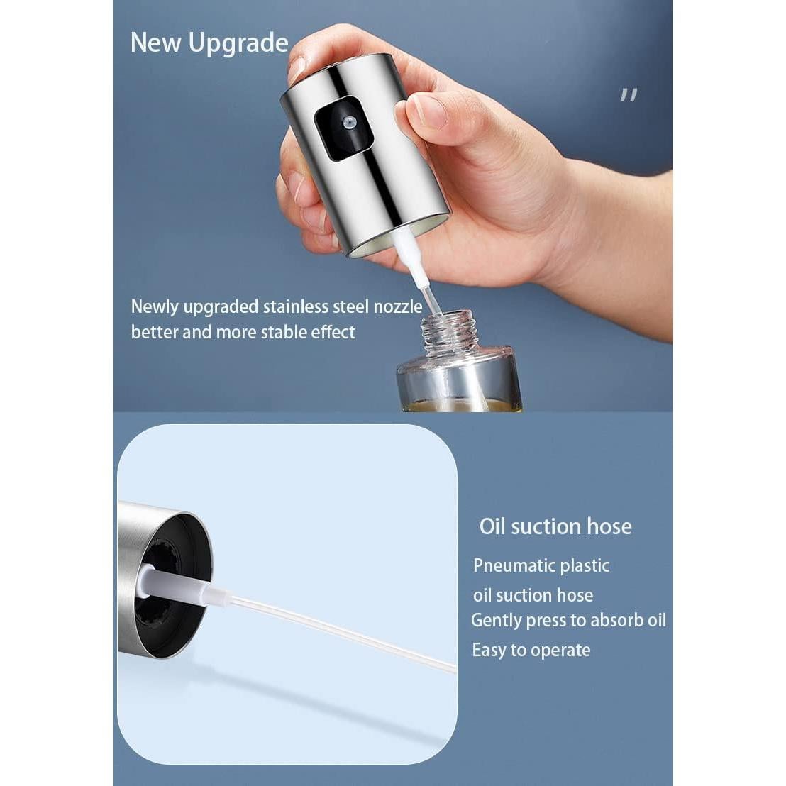 Rociador de Aceite NIKKIER 100ml Vidrio Inoxidable