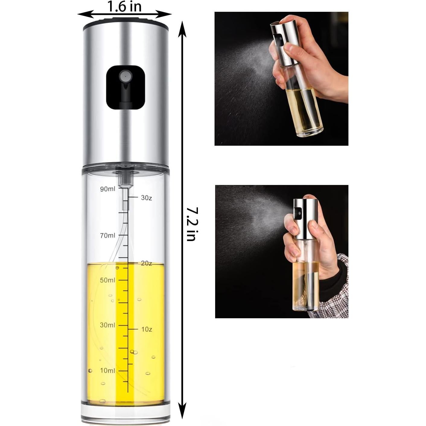 Rociador de Aceite NIKKIER 100ml Vidrio Inoxidable