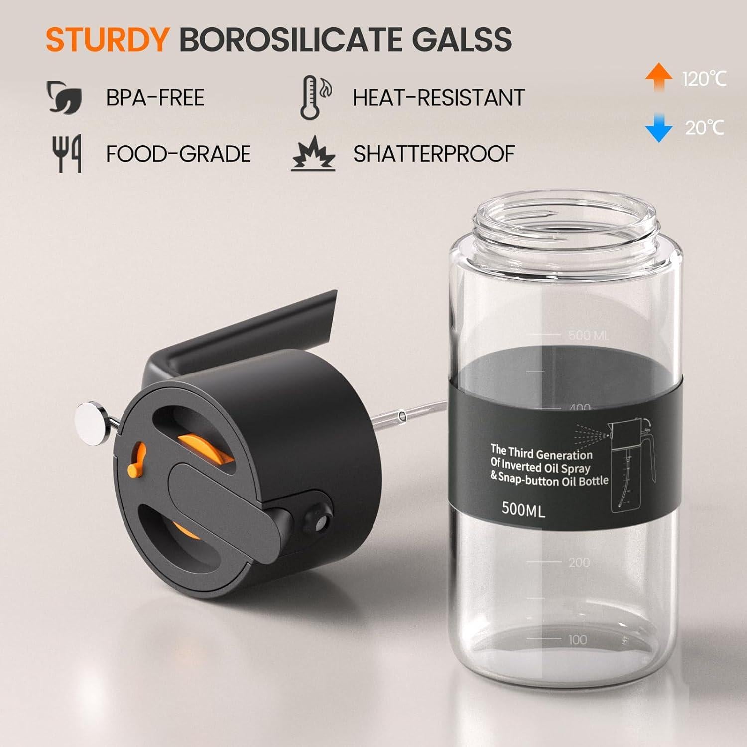 Rociador de Aceite Costop 500ml Vidrio a Prueba de Fugas