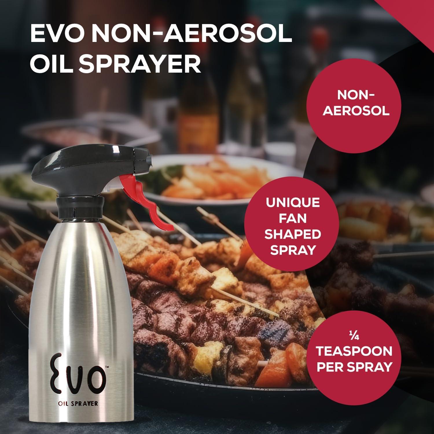 Rociador de Aceite Evo Oil Sprayer Acero Inoxidable 473 ml