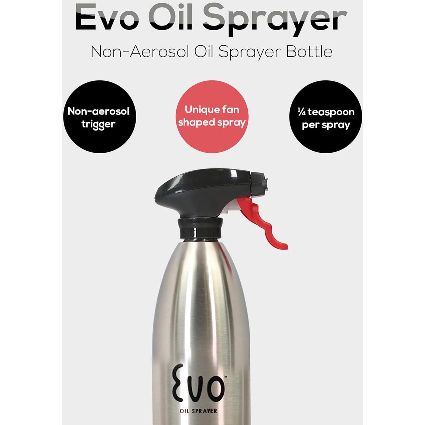 Rociador de Aceite Evo Oil Sprayer Acero Inoxidable 473 ml