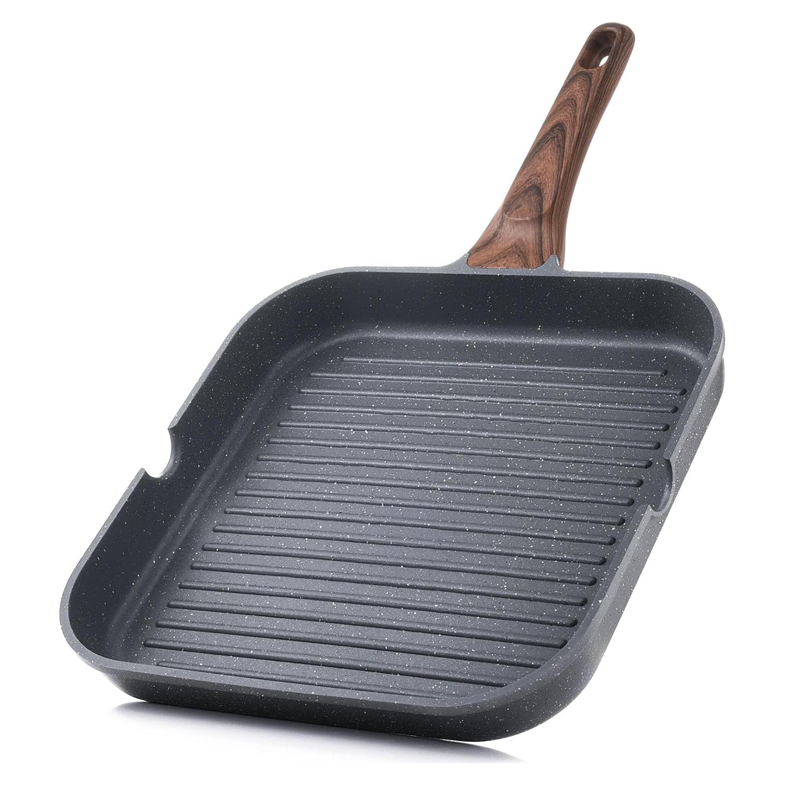 Sartén Grill SENSARTE 27.9 cm Antiadherente para Cocción