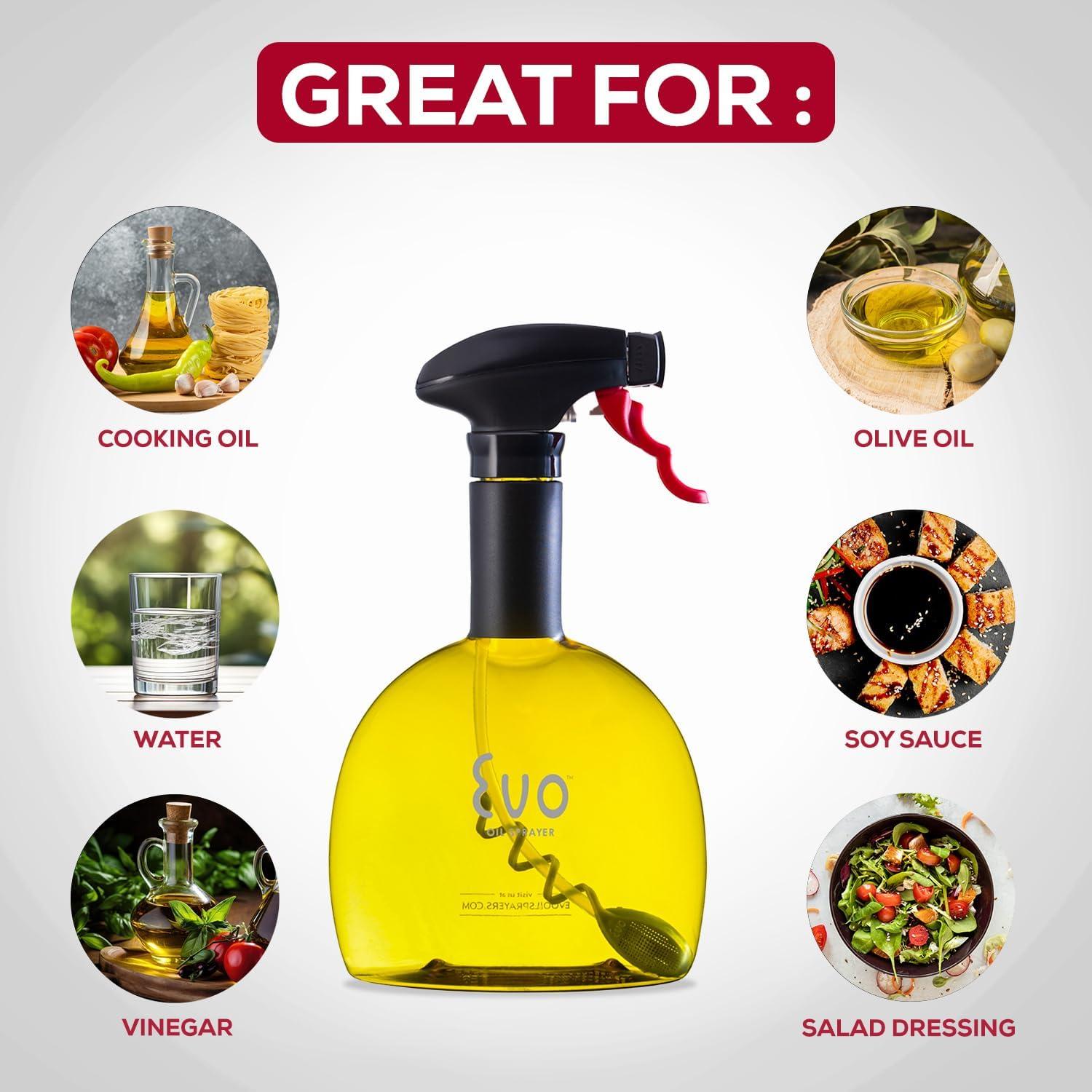 Botella Spray de Aceite Evo 532 ml No Aerosol Amarillo