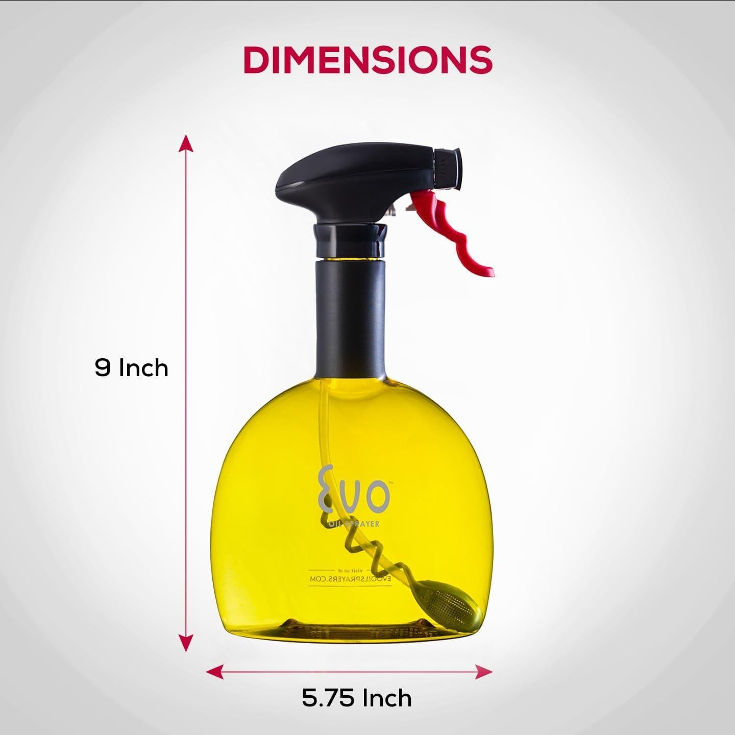 Botella Spray de Aceite Evo 532 ml No Aerosol Amarillo