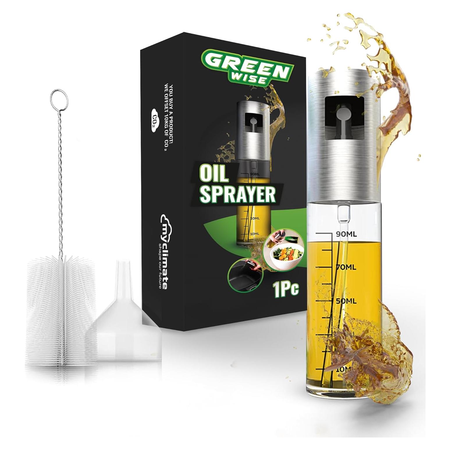 Rociador de Aceite GREEN WISE 100 ml Acero Inoxidable