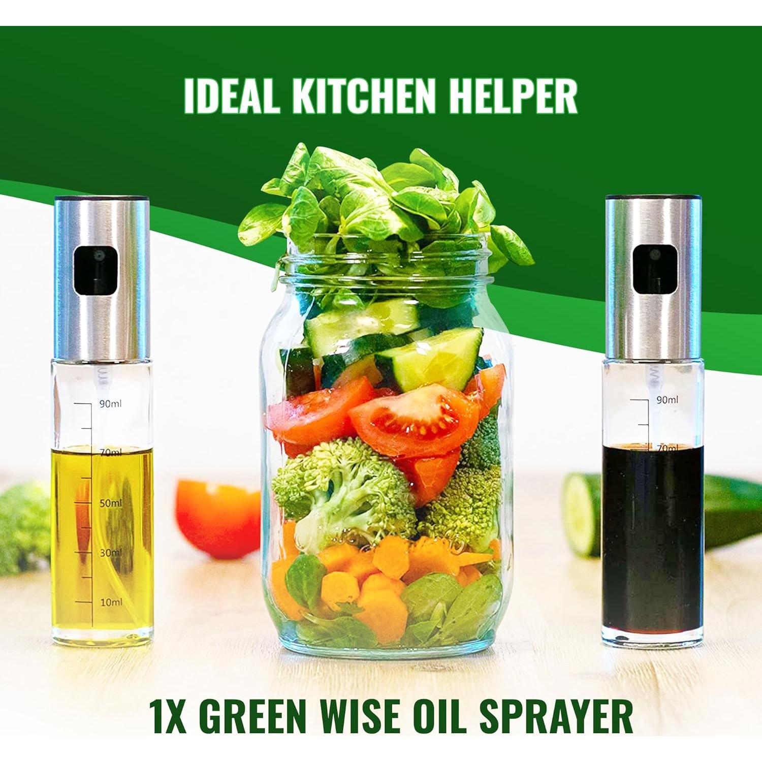 Rociador de Aceite GREEN WISE 100 ml Acero Inoxidable