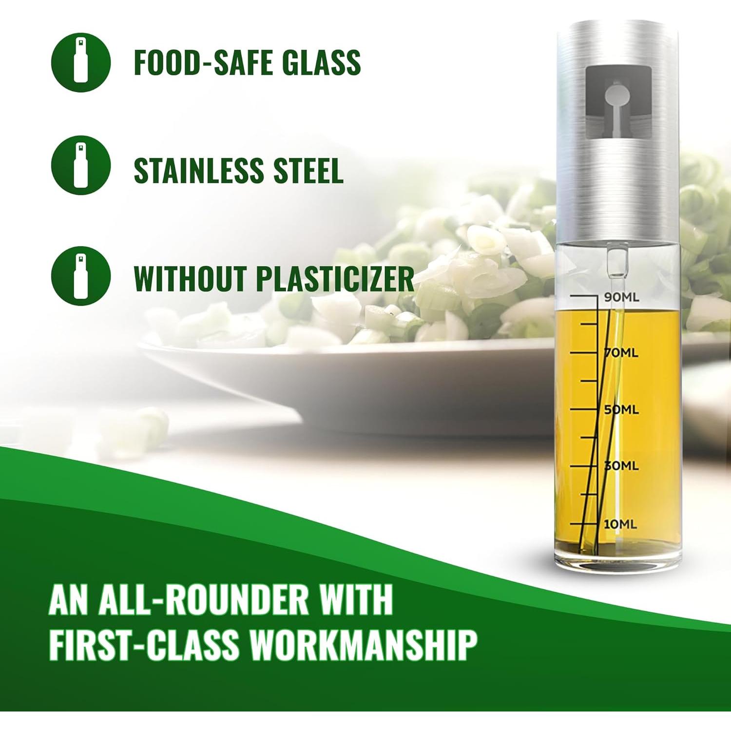 Rociador de Aceite GREEN WISE 100 ml Acero Inoxidable