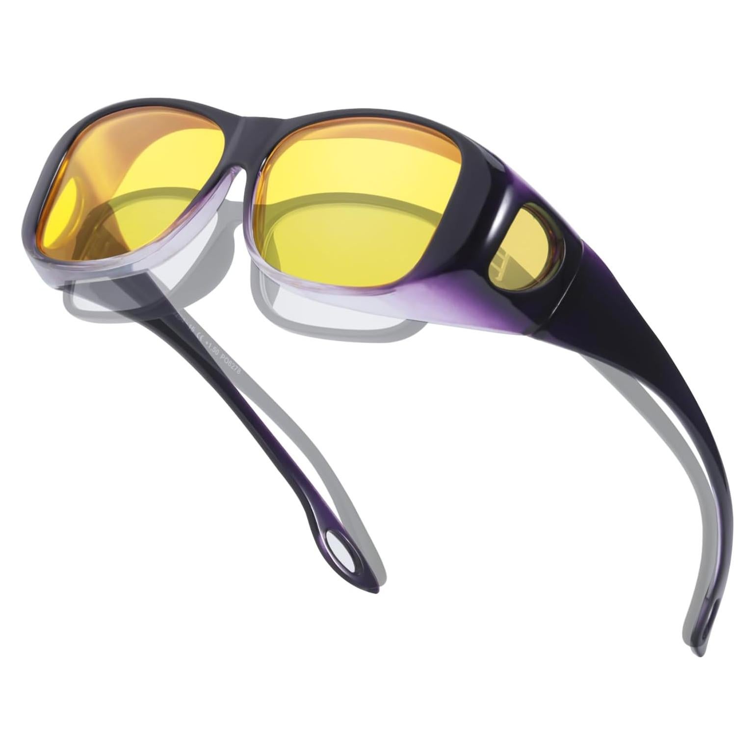 Gafas de Conducción Nocturna TJUTR Lente Amarillo Polarizado