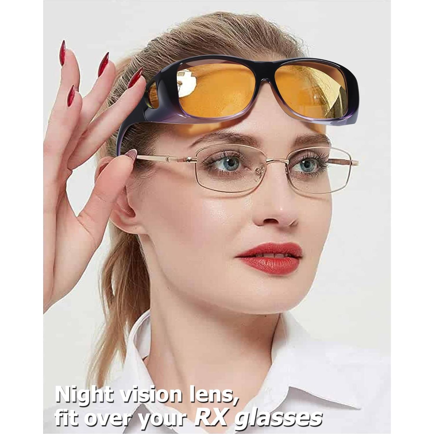 Gafas de Conducción Nocturna TJUTR Lente Amarillo Polarizado