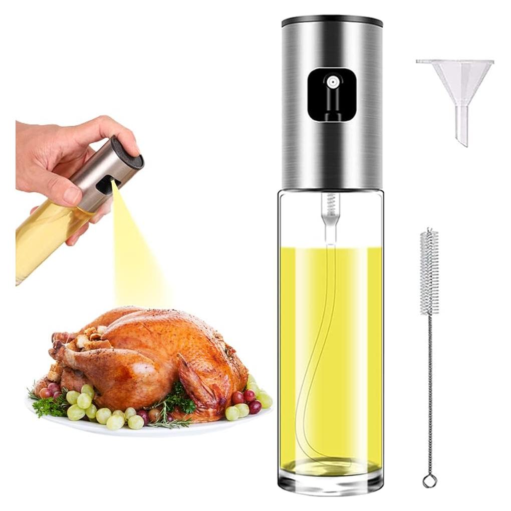 Rociador de Aceite ZEREOOY 100ml Acero Inoxidable Vidrio