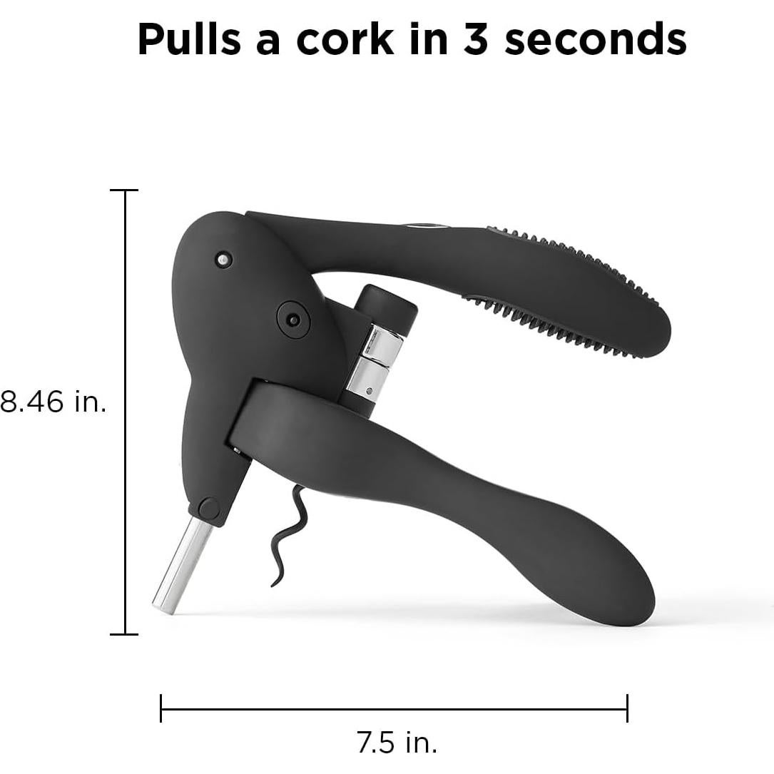 Kit de herramientas para vino Rabbit 6 piezas negro