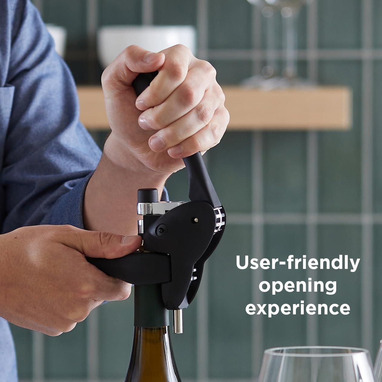 Kit de herramientas para vino Rabbit 6 piezas negro