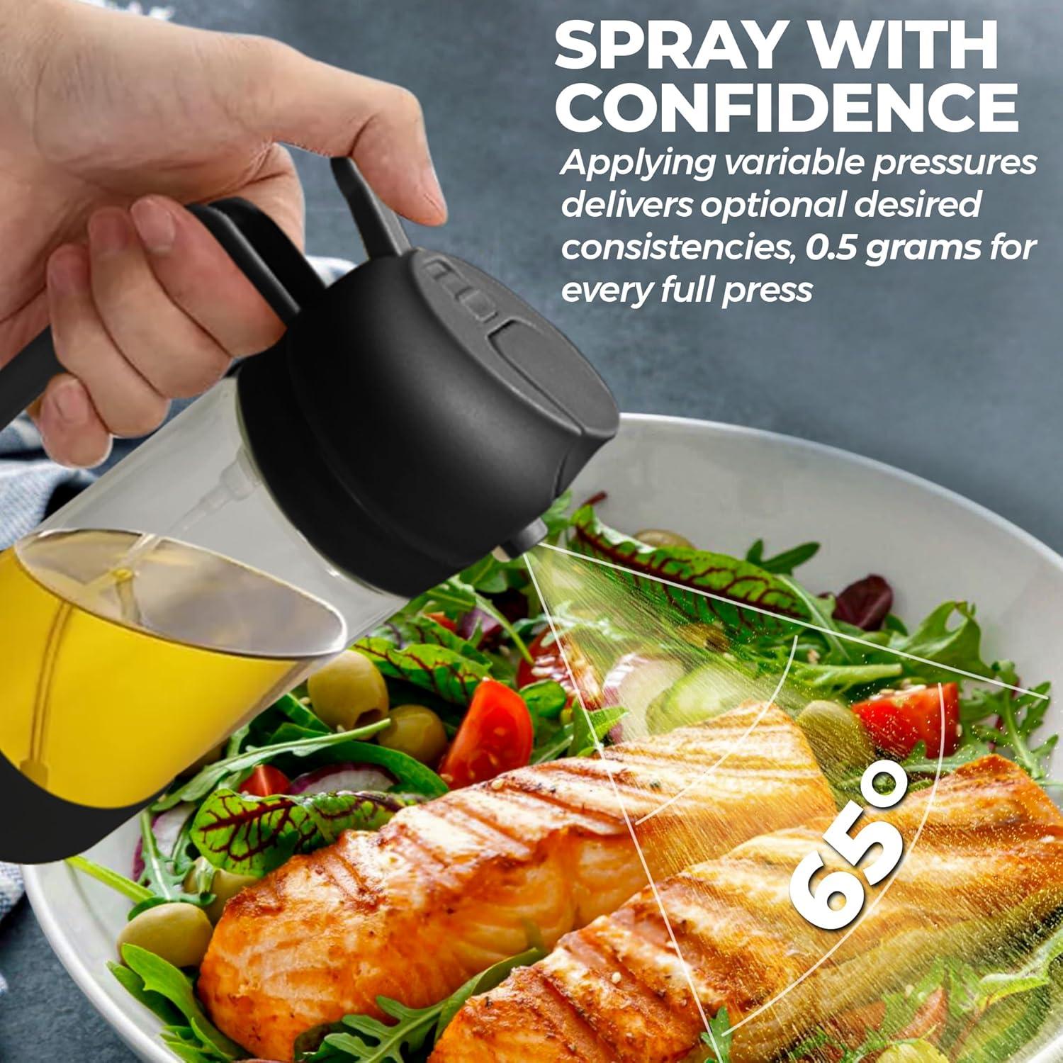 Botella Spray Aceite de Oliva MBO 470ml Vidrio Silicona