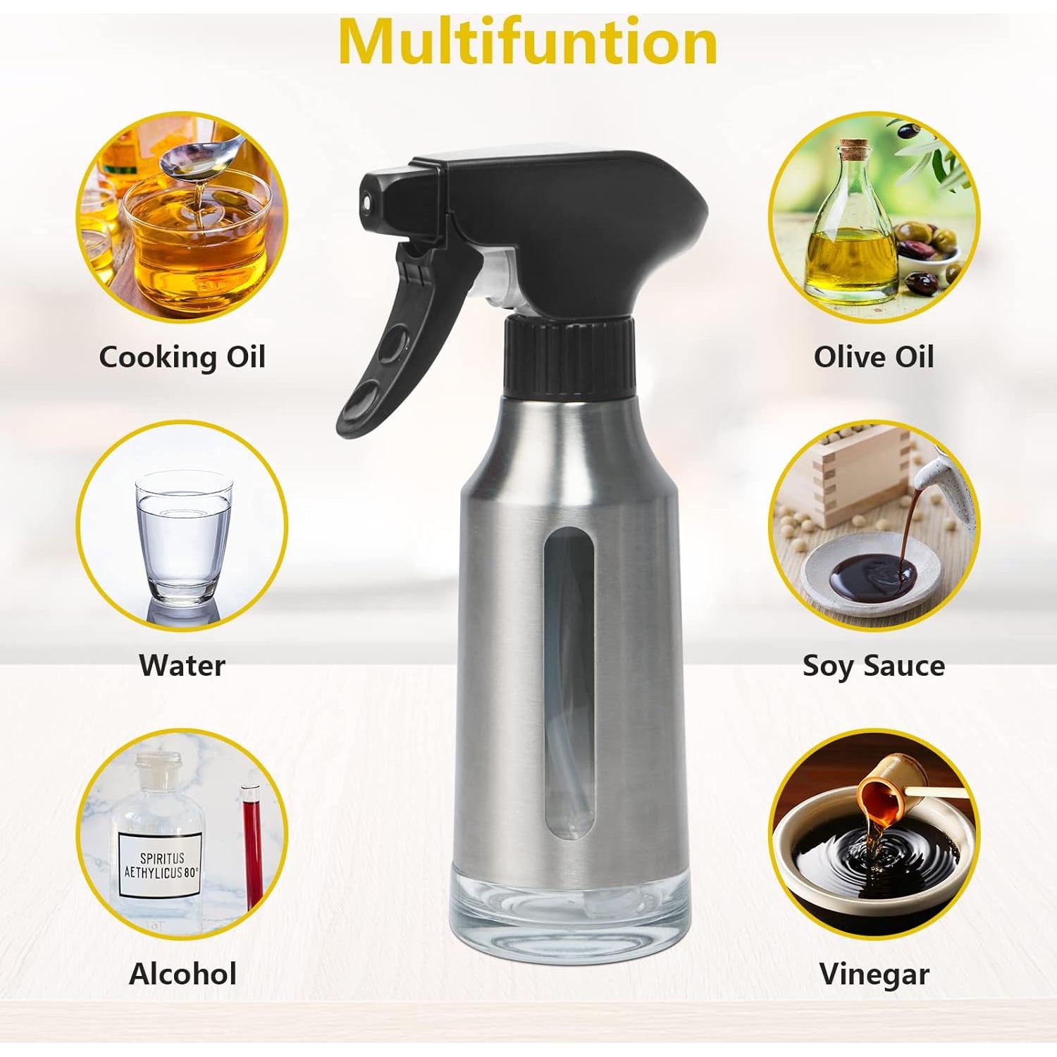 Botella Spray Aceite de Oliva 180ml Haiaoxonr Acero Inoxidable