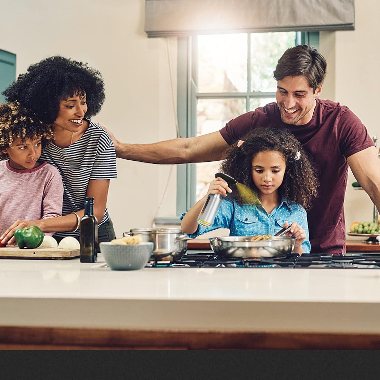 Botella Spray Aceite de Oliva 180ml Haiaoxonr Acero Inoxidable