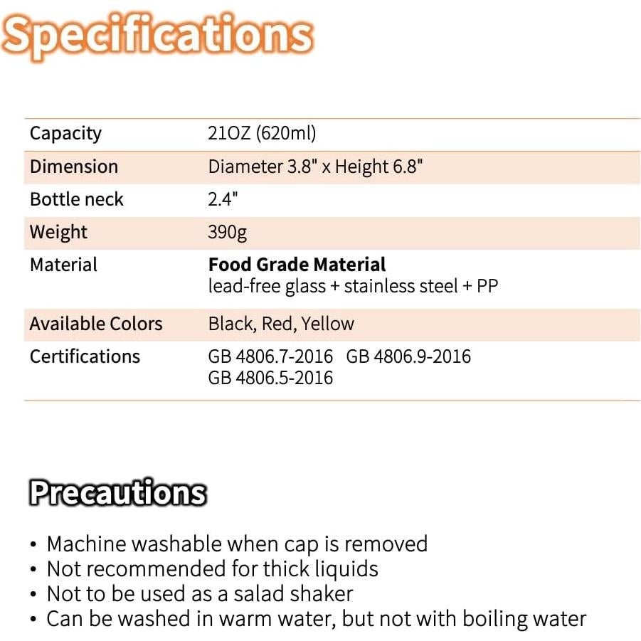 Botella dispensadora de aceite de oliva MJDFS 620ml amarilla