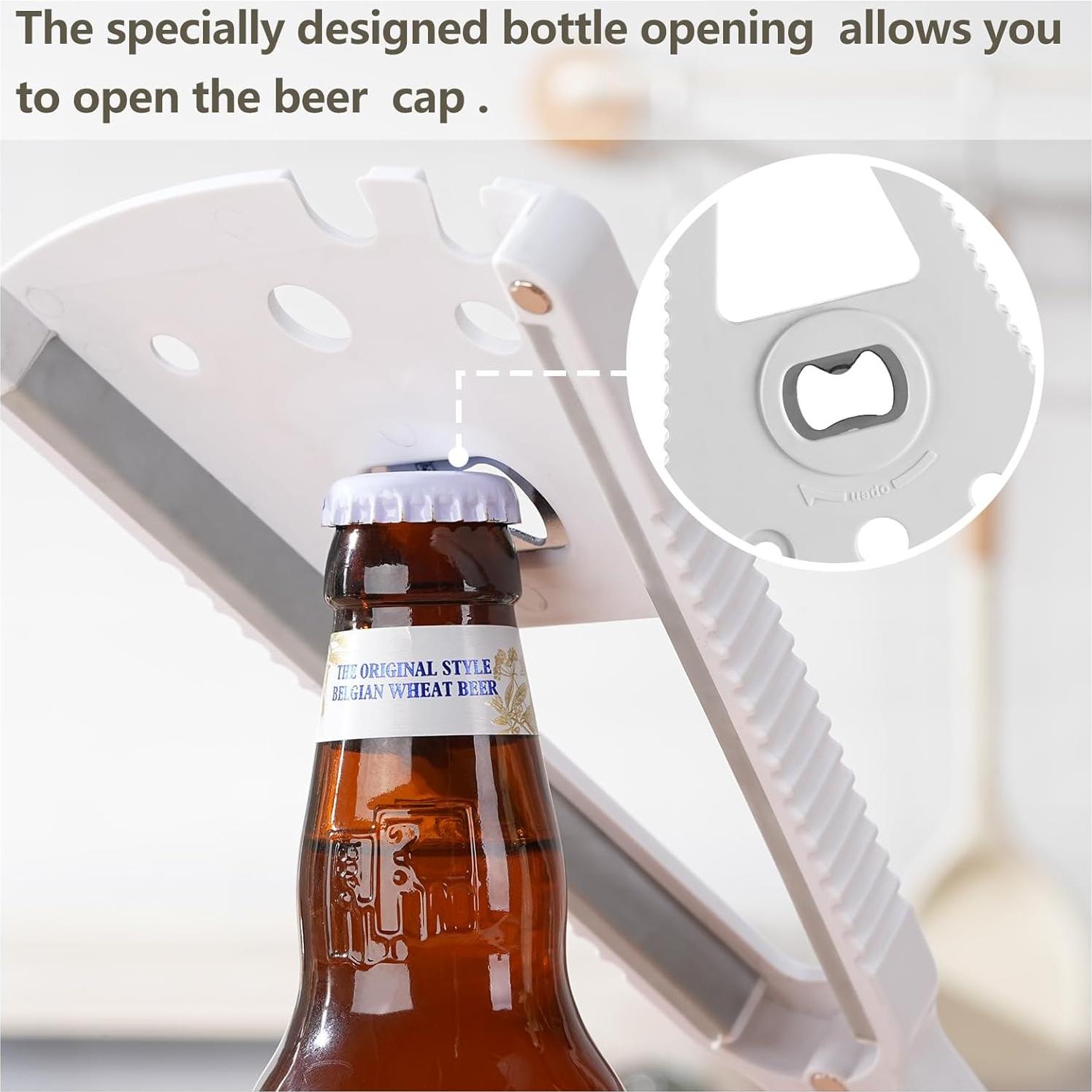 Abrebotellas Ergonómico GJFCWFTH 7 en 1 para Manos Débiles