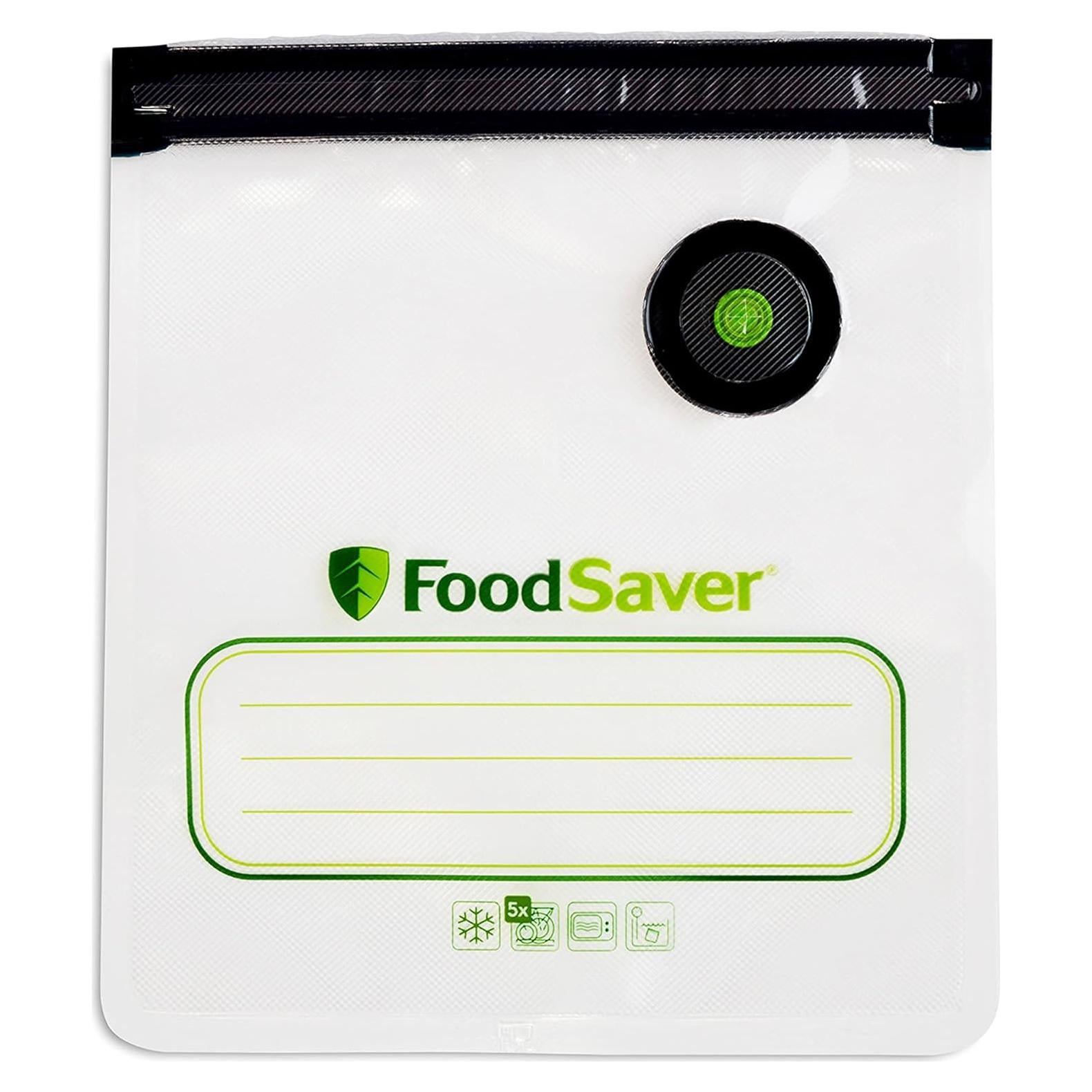 Bolsas Reutilizables FoodSaver de 1 Litro para Sellado al Vacío