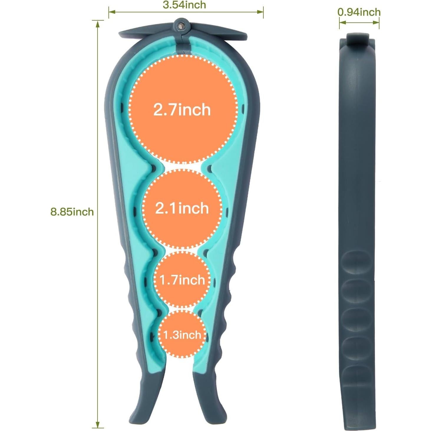 Abridor de frascos manual Wolnivi para manos débiles 22x8.8 cm