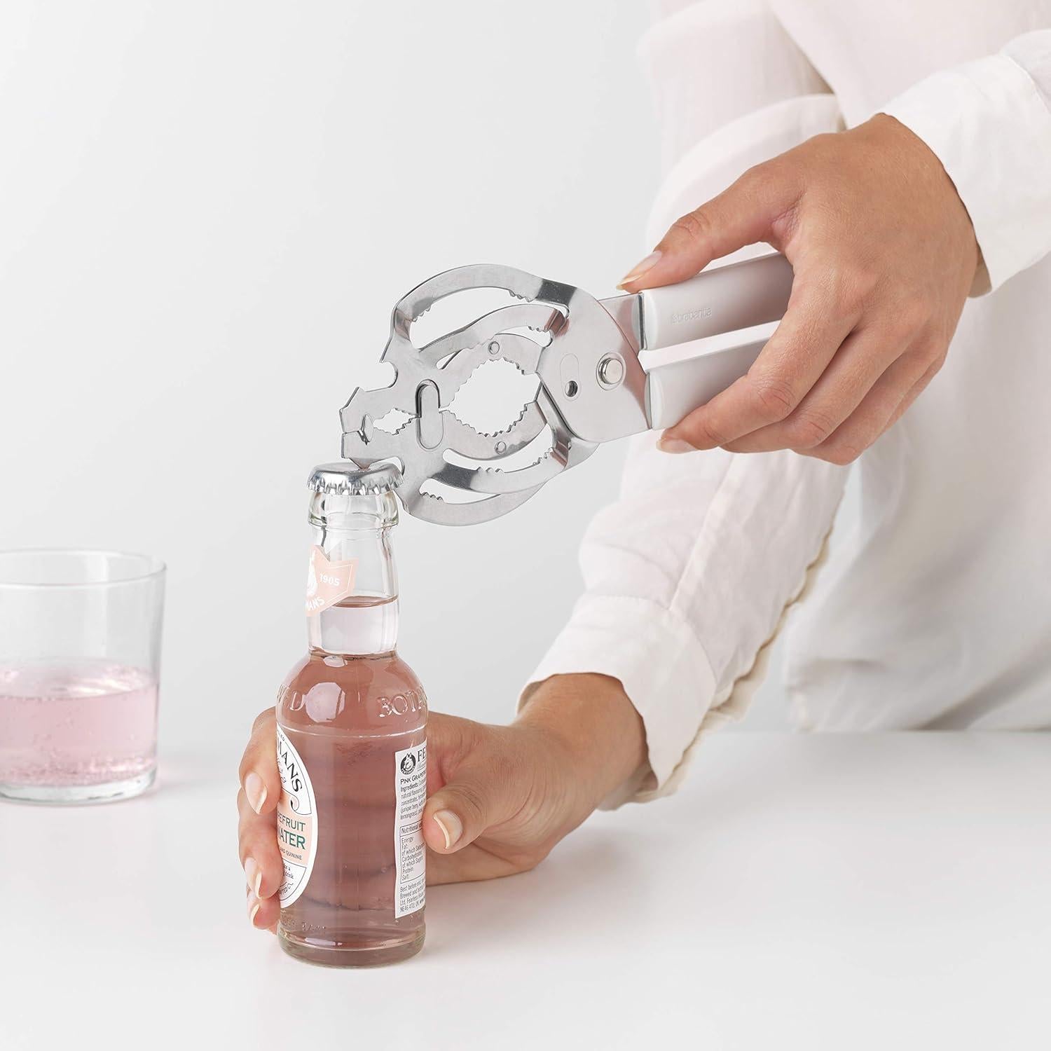 Abrebotellas Universal Brabantia Tasty+ Gris Claro 1,02-10 cm