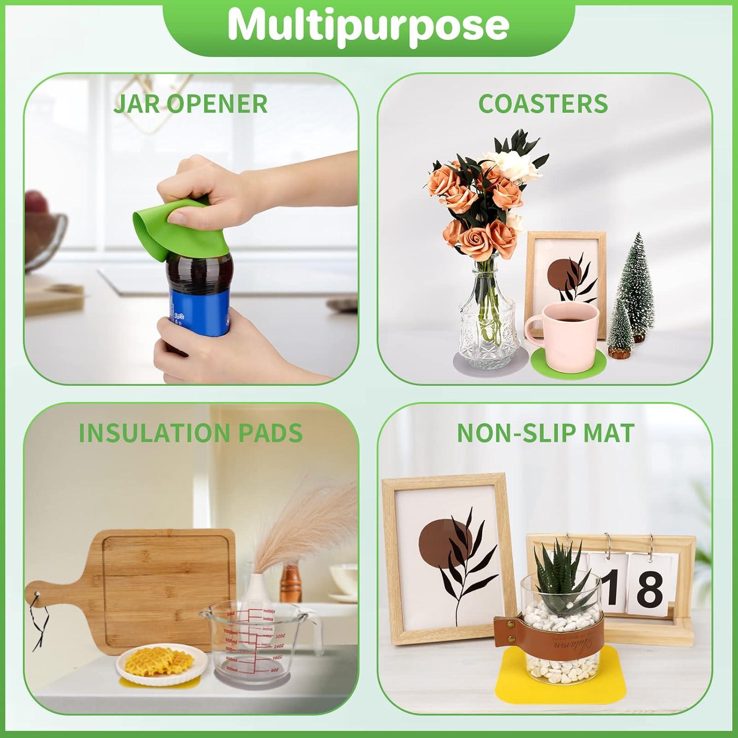 6 Almohadillas de Agarre Antideslizantes Leezmark para Tarros