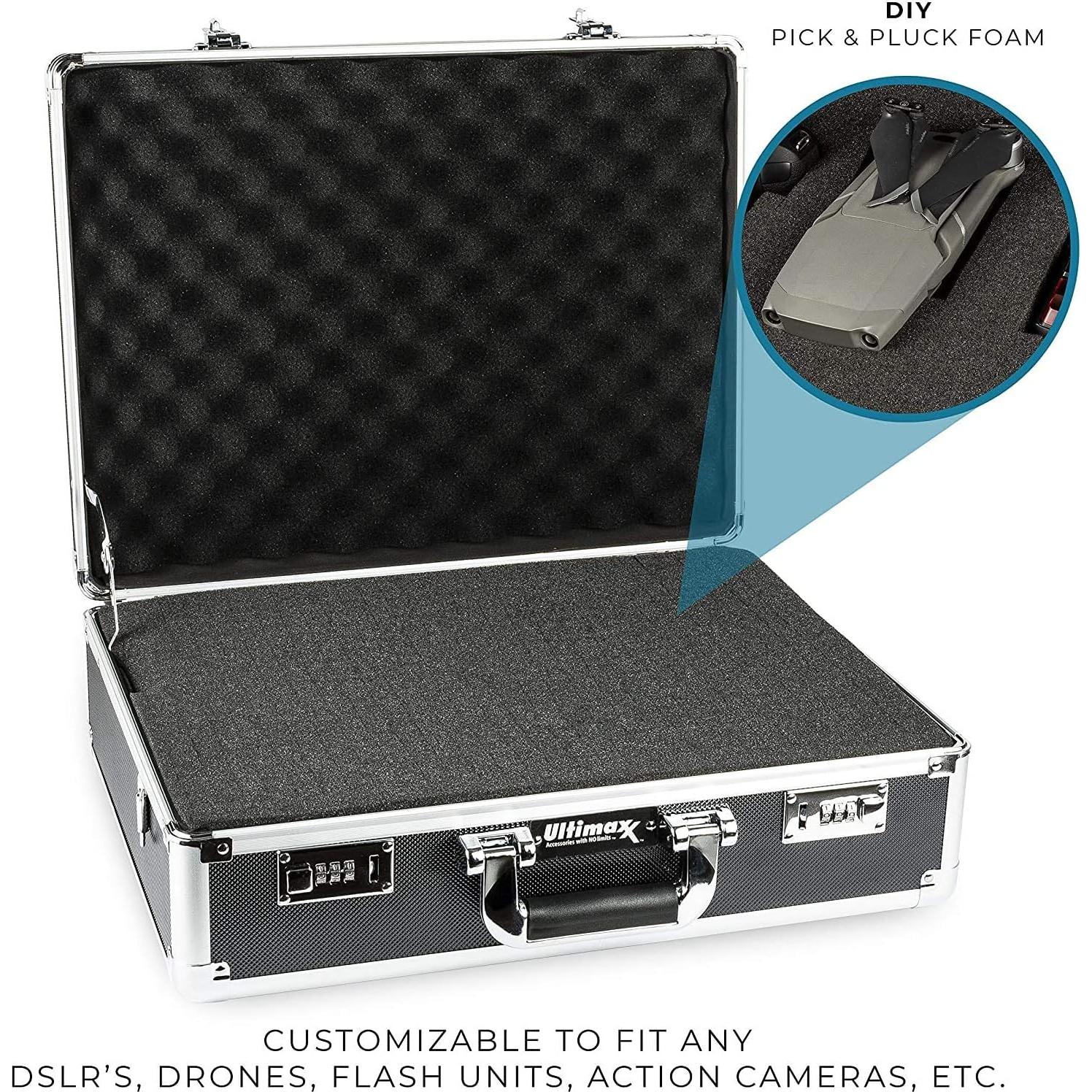 Maletín Duro Ultimaxx Mediano con Espuma para Drones