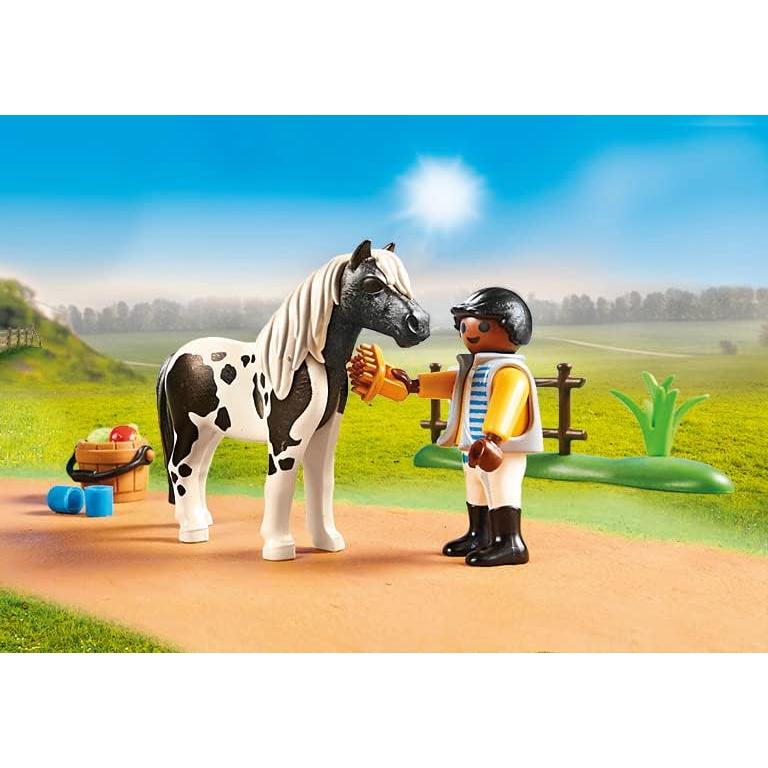 Lecciones de Montar Playmobil 71242 - Set de Caballo y Accesorios